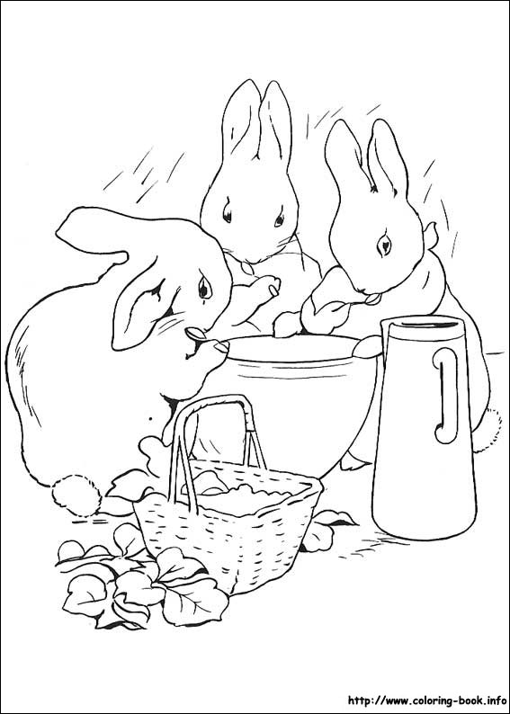 Peter Rabbit coloring picture